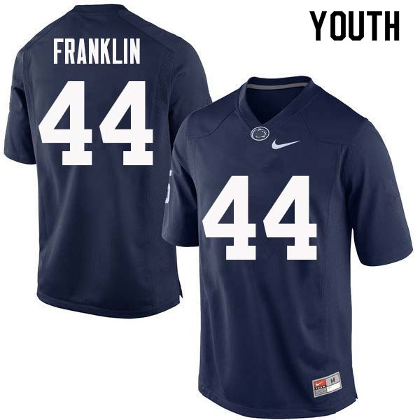 Youth #44 Brailyn Franklin Penn State Nittany Lions College Football Jerseys Sale-Navy